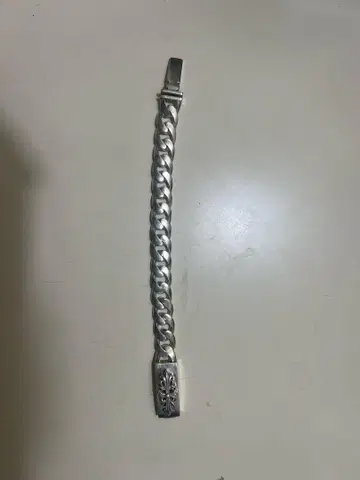 실버 뜨개질 팔찌