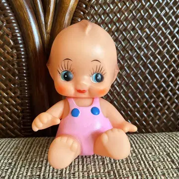 큐피 인형 쇼와 레트로 소프트 비닐 핑크 레어 아이템
