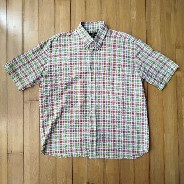 dunhill 영국제 made in England 시어서커 셔츠 L