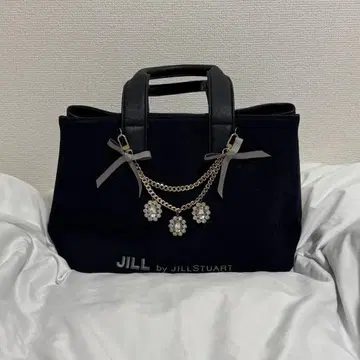 JILL BY JILLSTUART 주얼 리본 토트백 블랙