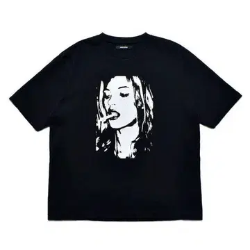 Monochrome Two tone Face Crewneck 블랙 L