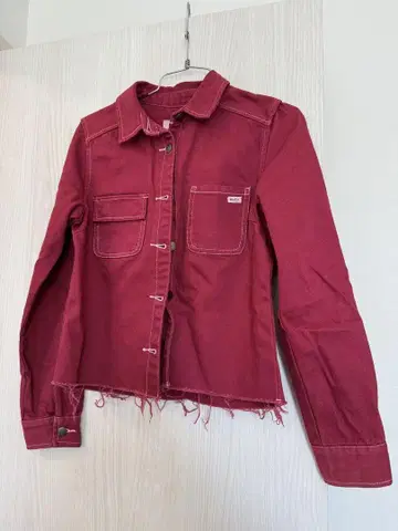 RVCA 레드 자켓 XS 사이즈 프린지 밑단