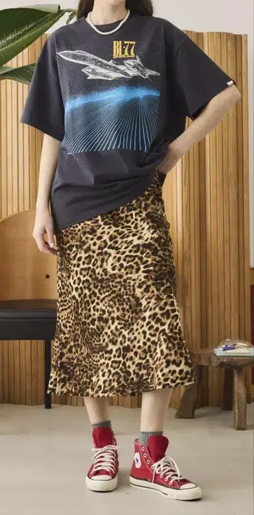 OBLADA 오블라다 레오파드 스커트 S 사이즈