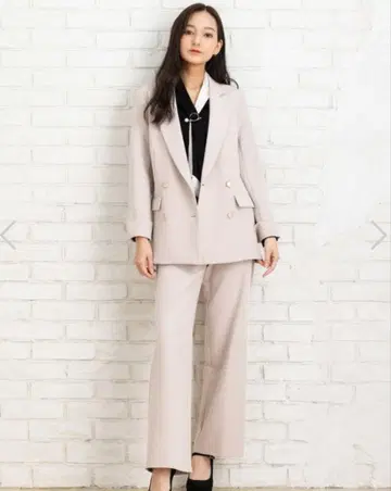 salire 사리아 테일러드 자켓 벨트 포함 팬츠 셋업