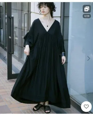 Libra Cue 2way 카프탄 원피스 BLK
