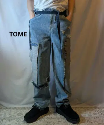 TOME 패치워크 데님 xs