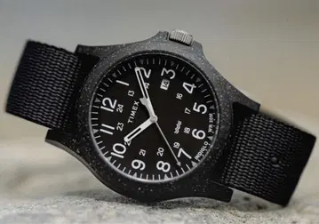 TIMEX 블랙 워치 인디글로 라이트
