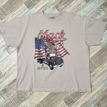 Mack Trucks 맥 트럭 티셔츠 이글 성조기 L/XL