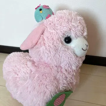 알파카 봉제 인형 핑크