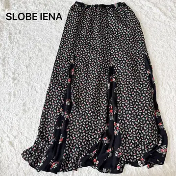 SLOBE IENA 슬로브 이에나 롱 스커트 꽃무늬 올 패턴
