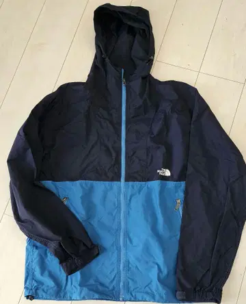 중고품 THE NORTH FACE 나일론 자켓 XL 파랑/블랙
