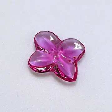 Baccarat 클리어 플라워 부품 참 꽃 모티브
