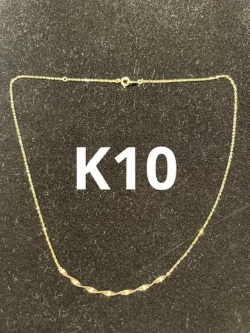 감정 완료 K10 목걸이 총 중량 약 0.9g 약 41cm