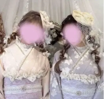 일본 정통의상 레이스 소품 4종 세트 성인식 유카타 소품