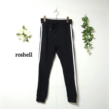택 포함 로셸 조거 팬츠 스웨트 팬츠 사이드 라인 S