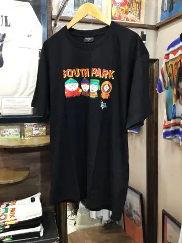 SOUTH PARK 캐릭터 티셔츠 블랙