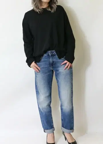 24인치 인심 67 지 스타 청바지 테이퍼드 보이프렌드 데님
