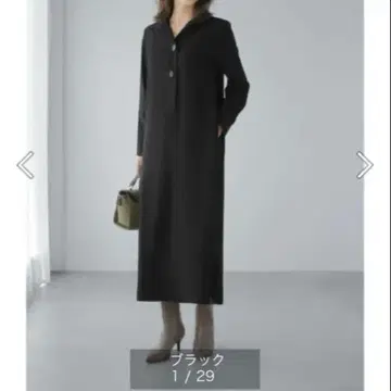 스타일 델리 STYLE DELI 2 버튼 두꺼운 원단 조젯 원피스