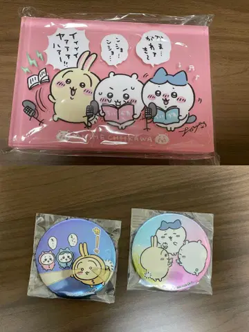 치이카와 (먼작귀) DVD 특전 홀로그램 캔뱃지 아크릴 블록