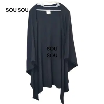 SOU SOU 겉옷 코튼, 린넨 블랙