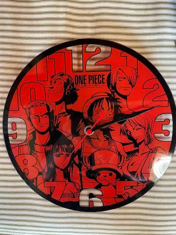 원피스 아트 시계 빨간색