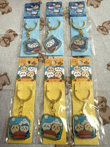 치이카와 오키나와 키링 징베에 상어 & 시사 6개 세트 미개봉 새상품