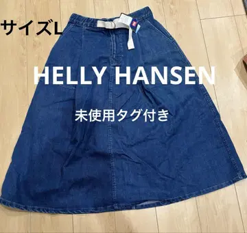 미사용 새상품 택 포함 HELLY HANSEN 헬리한센 데님 스커트 L