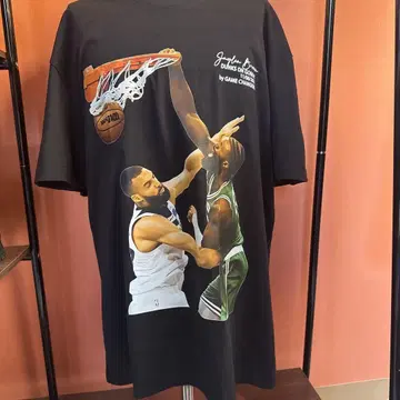 NBA 바스켓 고베어 티셔츠 블랙 3XL