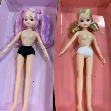 새상품 리카짱 트윈 테일 보라색 헤어 핑크 헤어 믹스 헤어 쿠로미