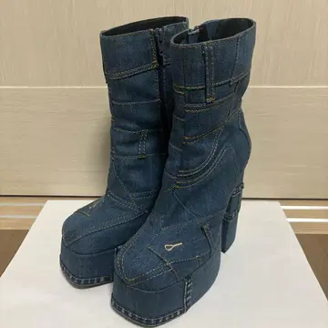 Jeffrey Campbell 제프리 캠벨 데님 통굽 부츠 39