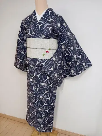 면 린넨 유카타, 화장 69cm, 신장 170cm까지