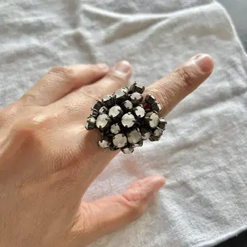 Serge Thoraval Maille 마유 반지, 닳은 유리