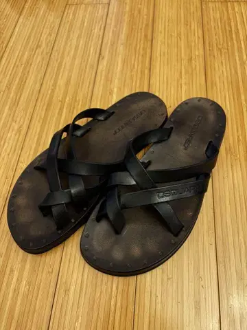 DSQUARED2 디스퀘어드 가죽 샌들 이탈리아제 41 27