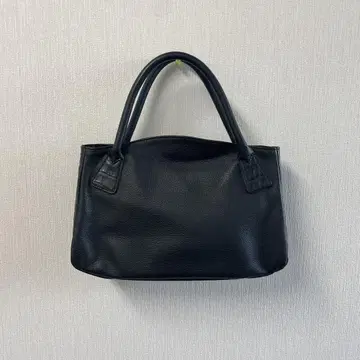 블랙 가죽 핸드백 5 포켓 부착