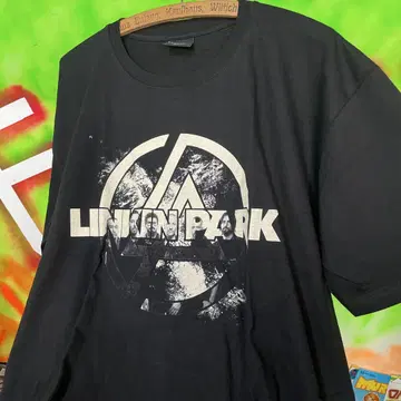 XL 새상품 린킨 파크 블랙 밴딩 티셔츠 구제 의류 00s 티셔츠