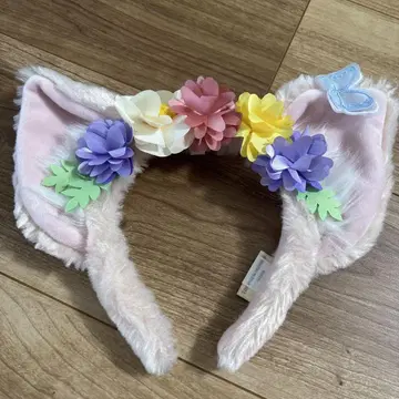 스냅 엘르 꽃 장식 귀 머리띠