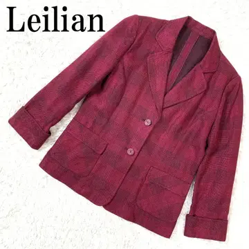 Leilian 레리안 테일러드 자켓 와인 레드 9 B649