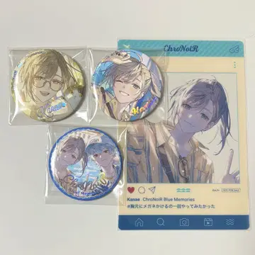 니지산지 ChroNoiR 카노 BlueMemories 캔뱃지 클리어 카드