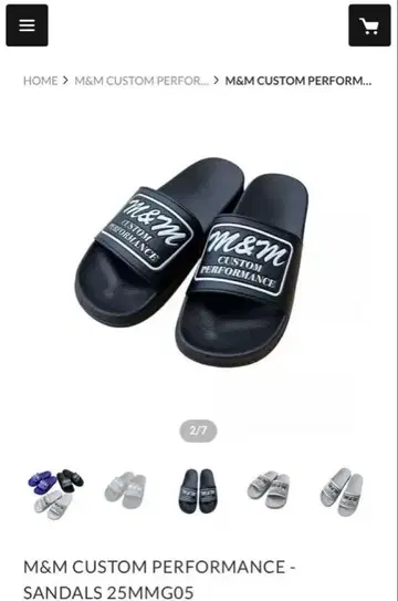 M&M CUSTOM PERFORMANCE 샌들 25MMG05 블랙