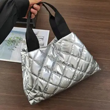 나일론 퀼팅 토트백 경량