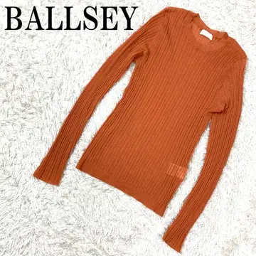 BALLSEY 보르지 리브 니트 티셔츠 오렌지 S B660