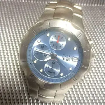 GUESS 쿼츠 손목시계 실버