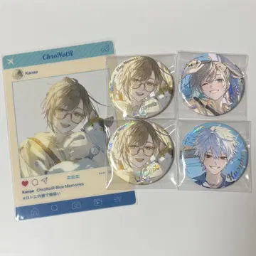 니지산지 ChroNoiR BlueMemories 캔뱃지 카노 쿠츠하