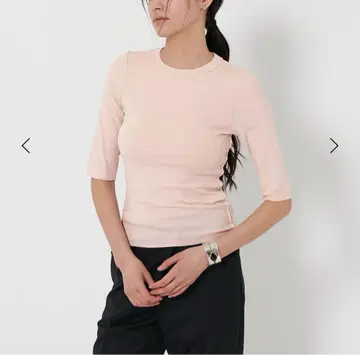 미사용 새상품! H 시어 플라이 하프 슬리브 티셔츠