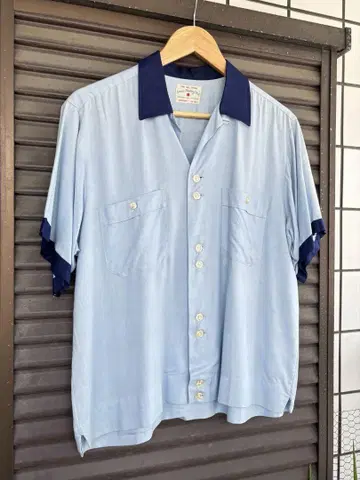 50s-60s 볼링 셔츠 무지