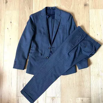 SUIT SELECT 다크 그레이 스트라이프 수트 165/90/74 Y4