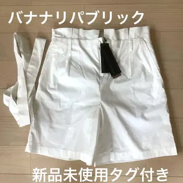 미사용 새상품 BANANA REPUBLIC 화이트 숏 팬츠 사이즈 0