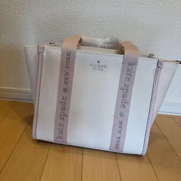 Kate Spade 토트백 화이트 핑크 중형 숄더 2way