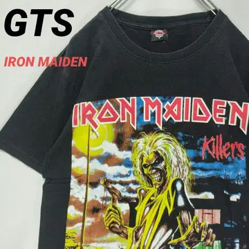 GTS IRON MAIDEN 밴딩 티셔츠 티셔츠 빈티지 서양화
