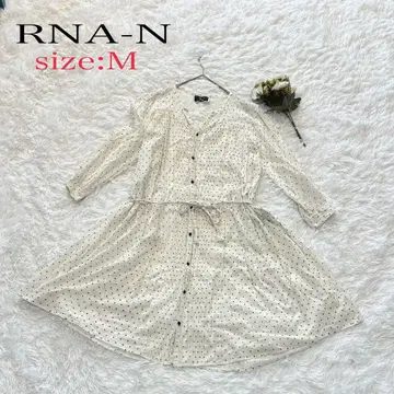 RNA-N RNA 셔츠 원피스 M 사이즈 도트 코튼